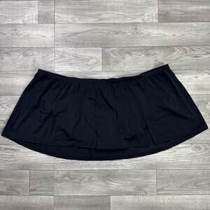 SWIM by Cacique Swim Skirt Pull On Black sz 28
